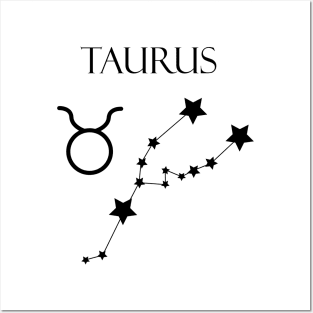 Taurus Zodiac Horoscope Constellation Sign Posters and Art